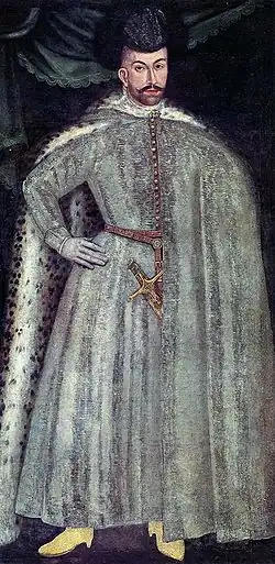 Портрет неизвестного магната, которого раньше ошибочно приписывали к изображению великого князя Михаила Борисовича. Неизвестный художник, кон. XVI — нач. XVII стст.