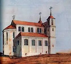 Собор до перестройки во второй половине XIX века. Рис. Д. Струкова, 1864