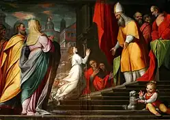 Введение Марии в храм. Между 1616 и 1619. Холст, масло. Церковь Санта-Мария-дель-Кармине, Милан