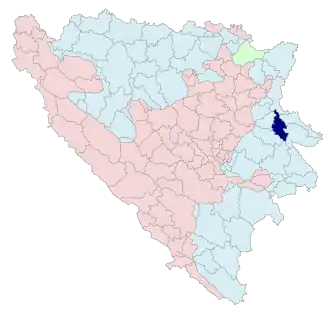 Община Миличи на карте