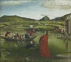 Чудесный улов. Часть алтаря собора Святого Петра в Женеве. 1444. Дерево, темпера. Музей искусства и истории, Женева