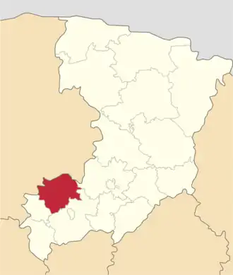 Млиновский район на карте