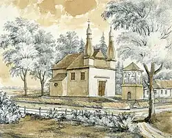 Церковь Вознесения Господня на картине Н. Орда, 1864