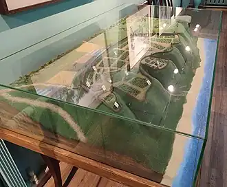 Модель-реконструкция укреплений Городца XII—XIV веков