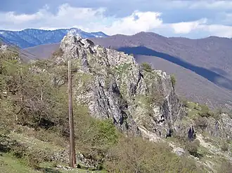 Общий вид крепости по состоянию на 1977 год.