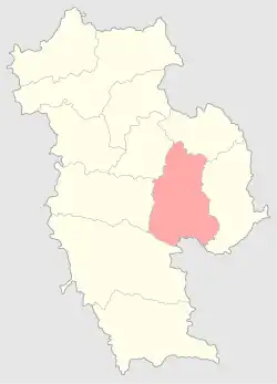 Чериковский уезд на карте