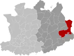Расположение муниципалитета на карте провинции