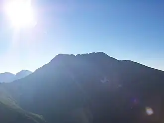 Гора Молдовяну летом.