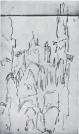 D168. Рисунок портала собора