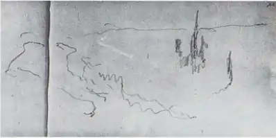 D174. Набросок для картин W1314 и W1315