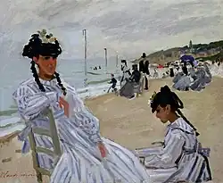 Клод Моне. Sur la plage à Trouville