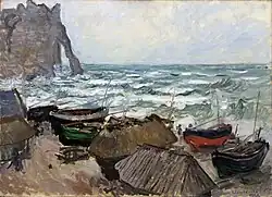 Клод Моне, Шторм у Этрета, 1883