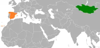 Испания и Монголия