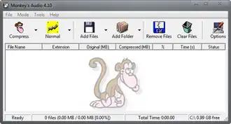 Скриншот программы Monkey’s Audio