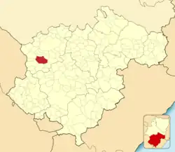 Расположение муниципалитета на карте провинции