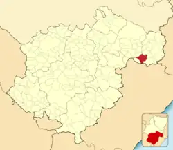 Расположение муниципалитета на карте провинции