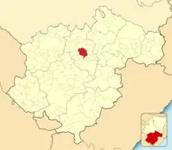 Расположение муниципалитета на карте провинции