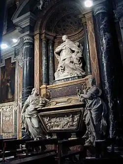 Надгробие Бенедикта XIII в церкви Санта-Мария-сопра-Минерва в Риме. 1734. Проект К. Маркионни