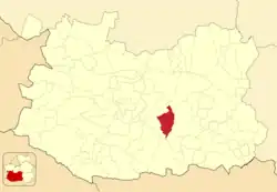 Расположение муниципалитета на карте провинции