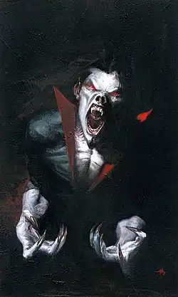 Обложка Morbius: The Living Vampire vol. 2, #1 (март 2013) Художник — Габриэль Дель’Отто