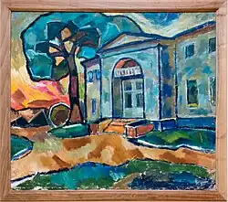 Алексей Моргунов. «Кузьминки. Флигель господского дома». Российская империя, усадьба Кузьминки, 1911 г.