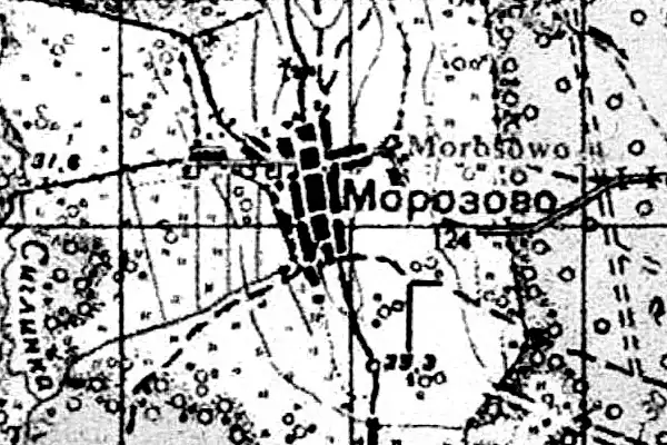 План деревни Морозово 1941 год