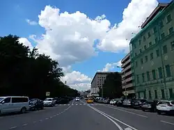 Проезд Девичьего Поля, вид от Зубовской улицы.