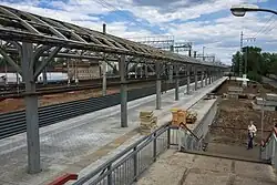 Строительство новой боковой платформы, 2016 г.