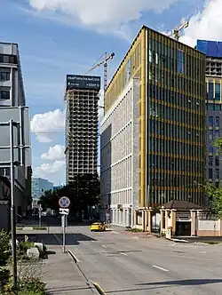 Новостройки на месте бывших заводов. Вид от Жукова проезда на север