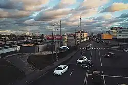 Вид  с Крестовского путепровода