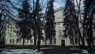 Демонстрационно-испытательный корпус путевых машин ЦНИИ, Опытный завод путевых машин МПС (пр. Русанова, дом 2 - 1955 год)