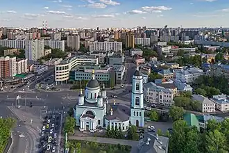 Площадь и храм Сергия Радонежского (Троицы Живоначальной) в Рогожской слободе