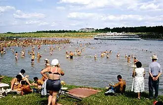 Химкинский пляж в 1964 году