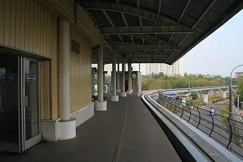 Платформа, вид в сторону «Телецентра»