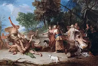 Моисей, защищающий дочерей Иофора. Частное собрание.