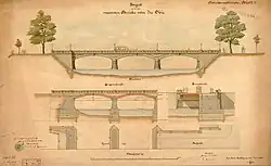 Проект моста, 1882 г.