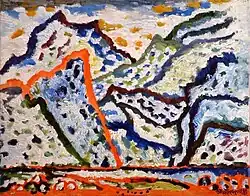 Горы. 1989. Холст, масло. 70 х 56