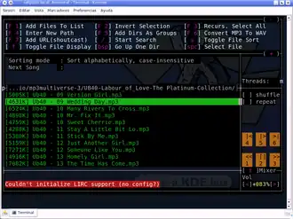 Скриншот программы mp3blaster