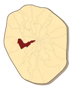 Киевский район на карте 1978 года