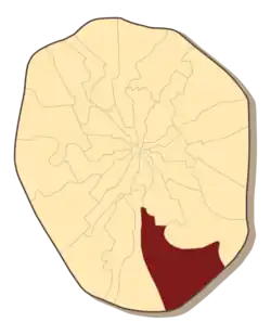 Красногвардейский район на карте 1978 года