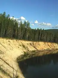 Река Муякан близ одноимённого ж/д разъезда