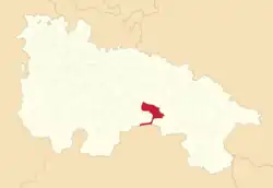 Расположение муниципалитета на карте провинции