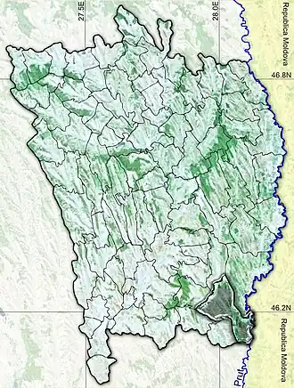 Расположение города на карте жудеца