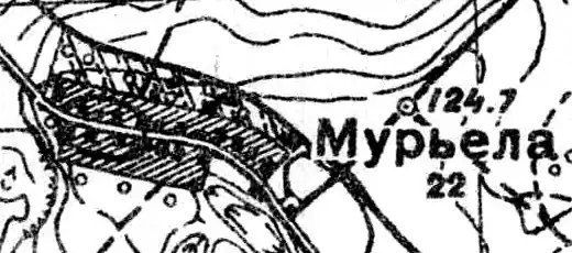 План деревни Мурилово. 1939 год