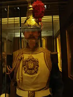 Каска и супервест гвардейского эскадрона  Сент-гард (англ.), Вторая империя, Франция.