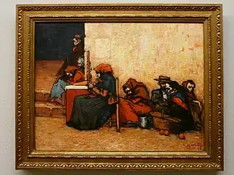 Бедняки в ожидании супа. Исидро Нонель