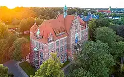 Дом Генриха Зауэрмана с крыши соседнего дома Ганса Кристиансена