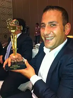 Роман Мушегян на церемонии вручения наград кинофестиваля Golden Eye