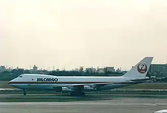 Boeing 747-246F авиакомпании JAL Cargo, аналогичный выполнявшему рейс 1628