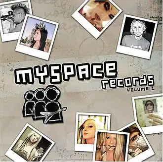 Обложка альбома MySpace Records «MySpace Records Volume 1» (2005)